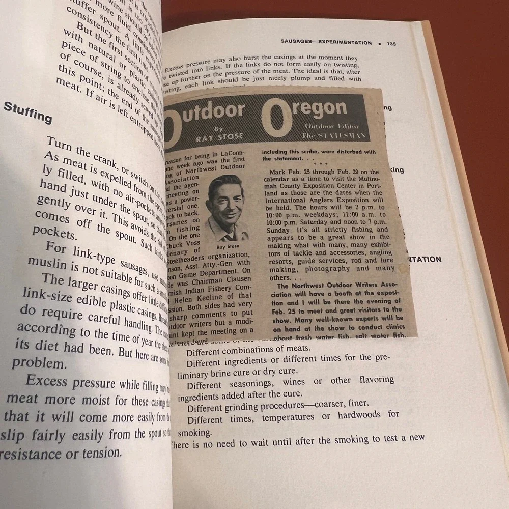 Home Book of Smoke-Cooking Meat Fish & Game 1971 Jack Sleight Raymond‎ Hull Book